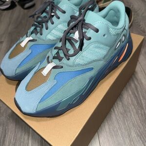 Adidas Yeezy Boost 700 in Teal and Blue Faded Azure